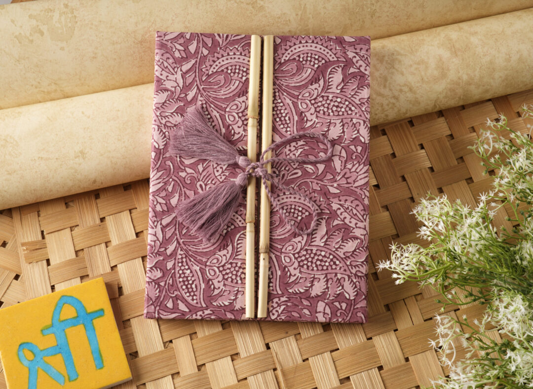 Handblock Rajasthani Diary  I Handmade paper journal