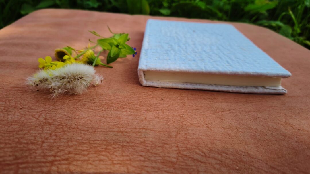 Handmade Paper Journal :Kantha Craft Fabric Cover Vintage Diary Notebook With Book Mark - Image 14