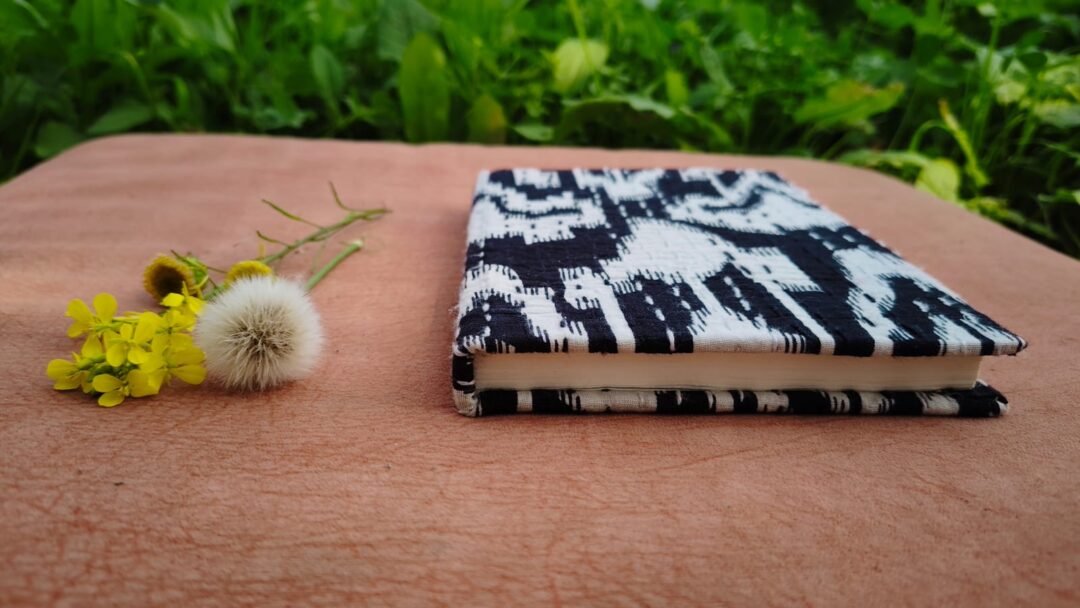 Handmade Paper Journal :Kantha Craft Fabric Cover Vintage Diary Notebook With Book Mark - Image 9
