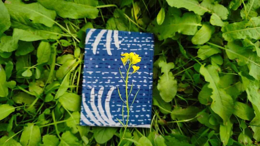 Handmade Paper Journal :Kantha Craft Fabric Cover Vintage Diary Notebook With Book Mark - Image 6