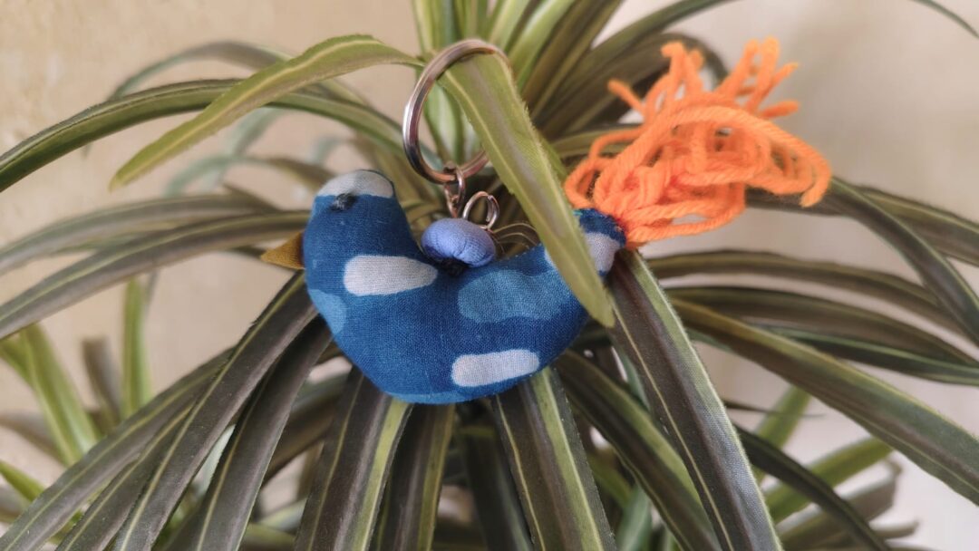 Unisex Handmade Bird  Keychain Plush – Ethically Crafted by Women Artisans - Image 7