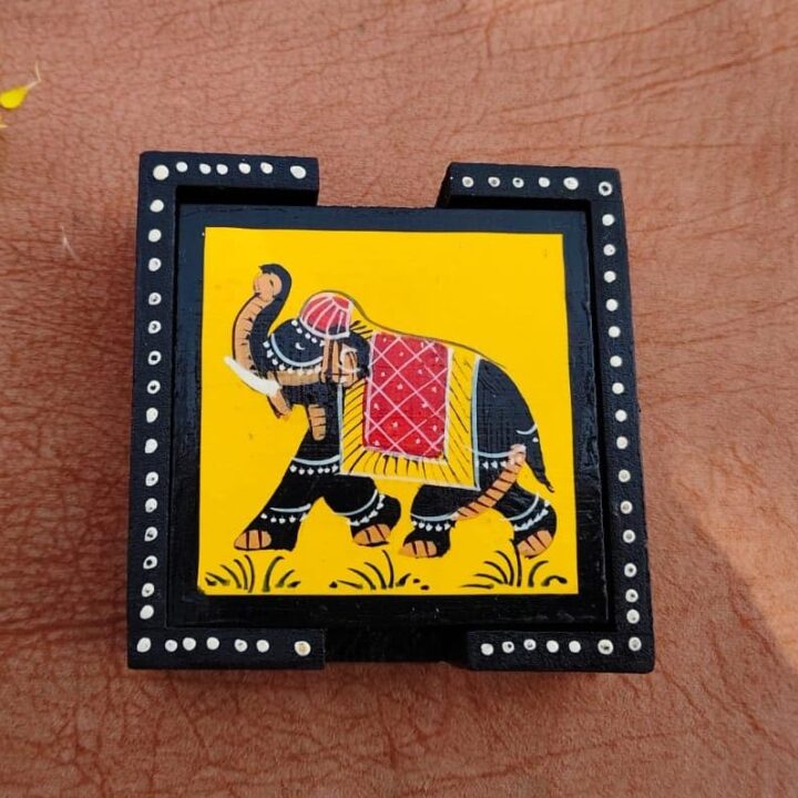 Rangilo Rajasthan Coasters-  Tea Coaster I Housewarming Gift | Gifts for Her | Home Decor | Best Gift | Tea/Coffee Coasters