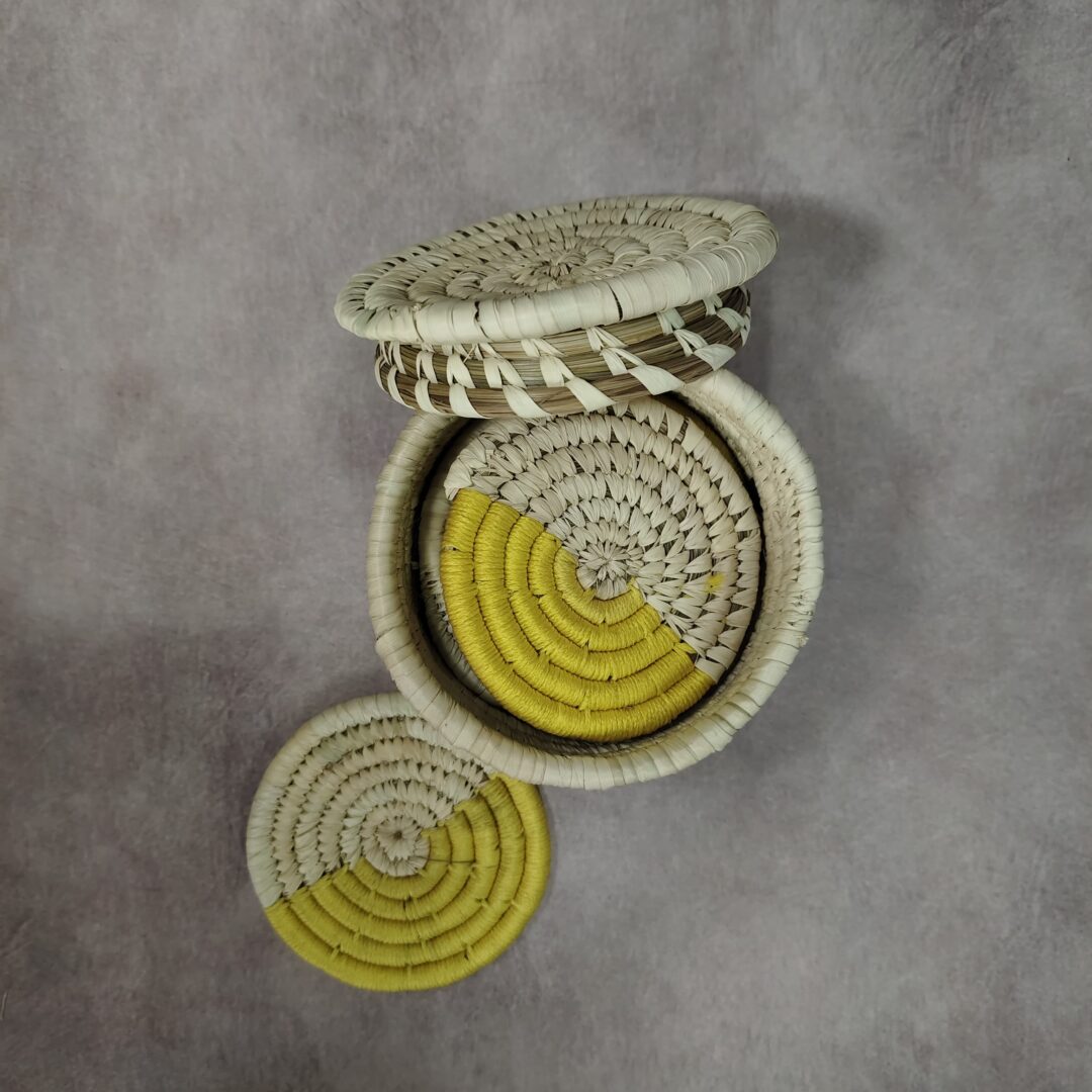 Handcrafted Sabai Grass Round Coasters-  Tea Coaster I Housewarming Gift | Gifts for Her | Home Decor | Best Gift | Tea/Coffee Coasters - Image 5
