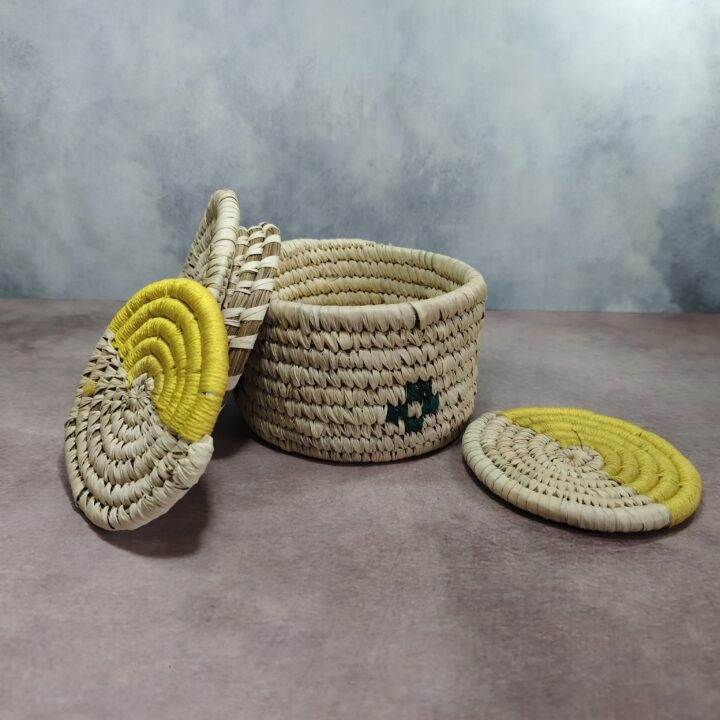 Handcrafted Sabai Grass Round Coasters-  Tea Coaster I Housewarming Gift | Gifts for Her | Home Decor | Best Gift | Tea/Coffee Coasters