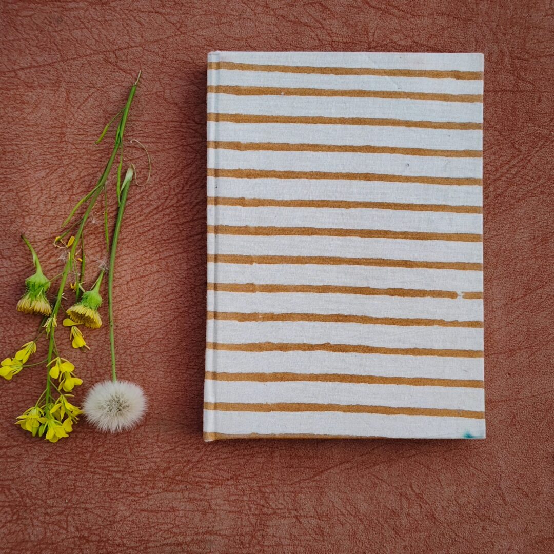 Handmade Paper Journal :  Hand-block  Fabric Cover Vintage Diary Notebook - Image 6